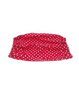 Snood Rouge Petits Coeurs taille standard (snood cocker)